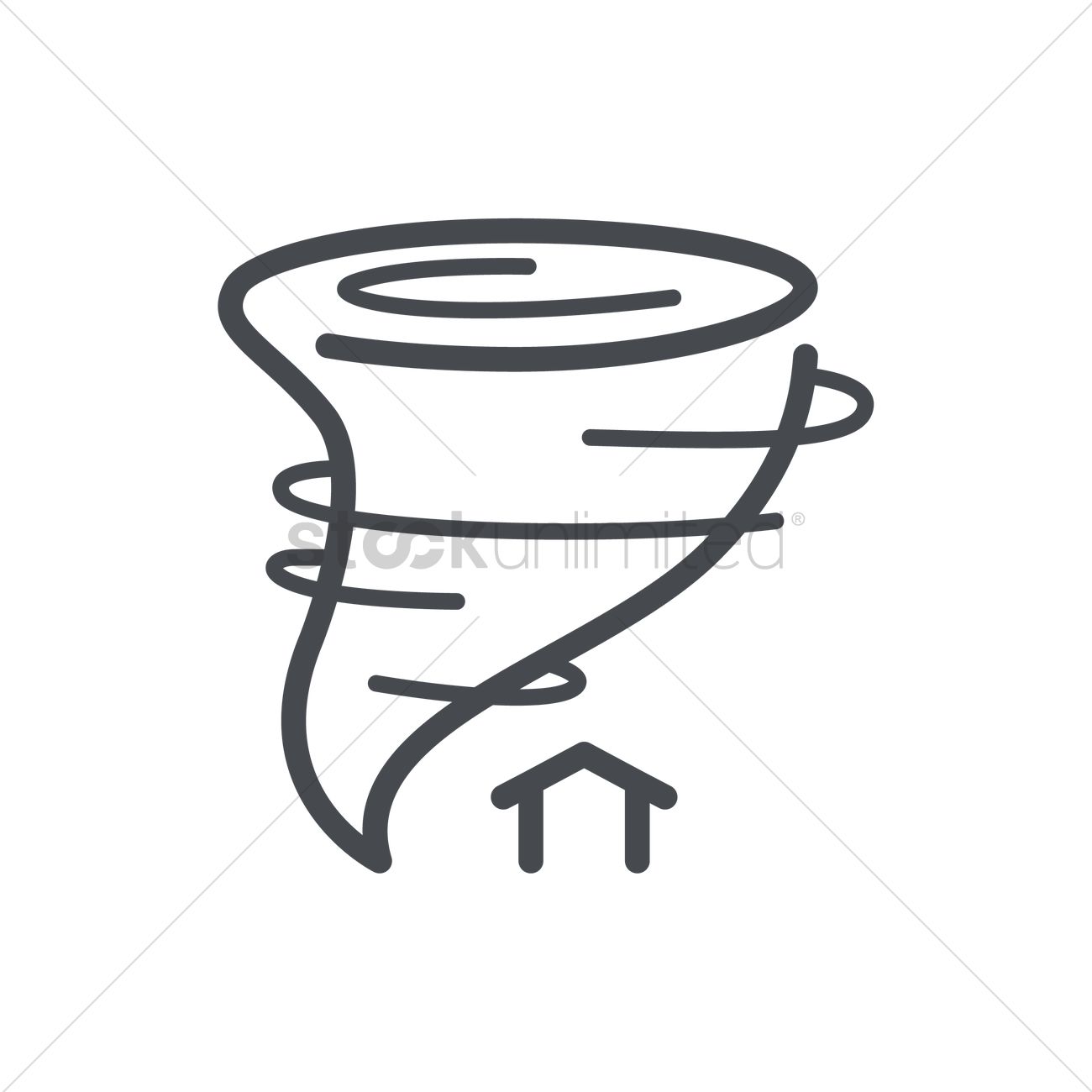 1300x1300 Tornado Vector Image