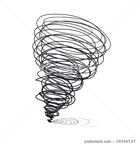 450x468 Drawn Tornado Vector