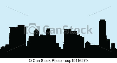 450x245 Uptown Toronto Skyline. Skyline Silhouette Of The Buildings