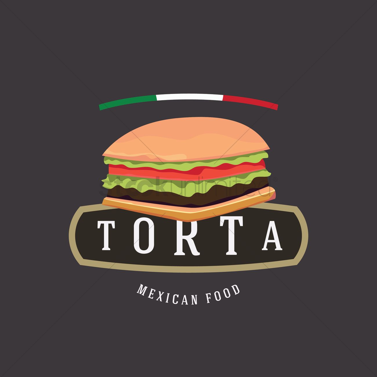 1300x1300 Torta Vector Image