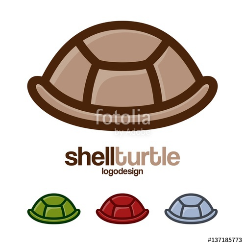 500x500 Shell Turtle Logo Design Vector Stock Image And Royalty Free