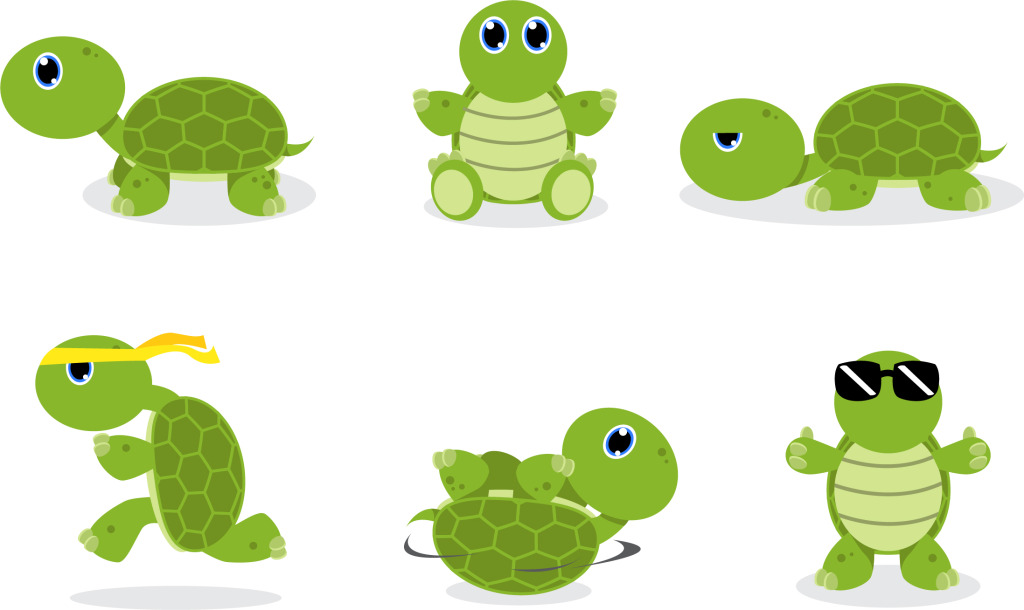 1024x610 Cute Cartoon Tortoise Vector Free Download Ai Files