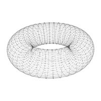 200x200 Vector Illustration Of Torus Wireframe Mesh Stock Vectors