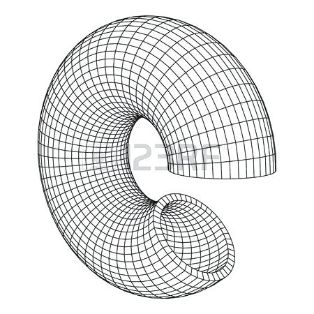 450x450 Abstract Slice Torus Vector Technology Pattern Connection Design