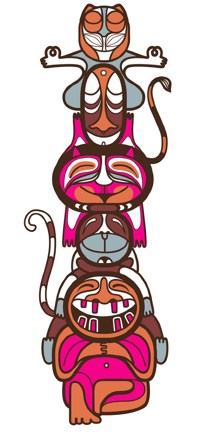 670x1432 Totem Pole Clipart