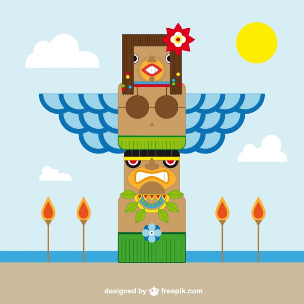626x626 Totem Pole Vector Free Download