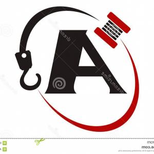 300x300 Stock Illustration Crane Hook Towing Letter Logo Vector