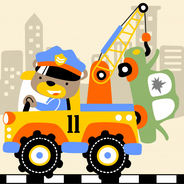 626x626 Tow Truck Vector Cartoon Vector Premium Download