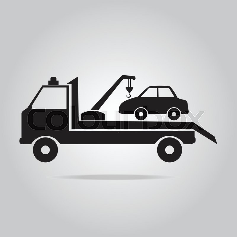 800x800 Car Towing Truck Vector Illustration Stock Vector Colourbox