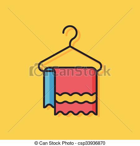450x470 Washing Towel Vector Icon.