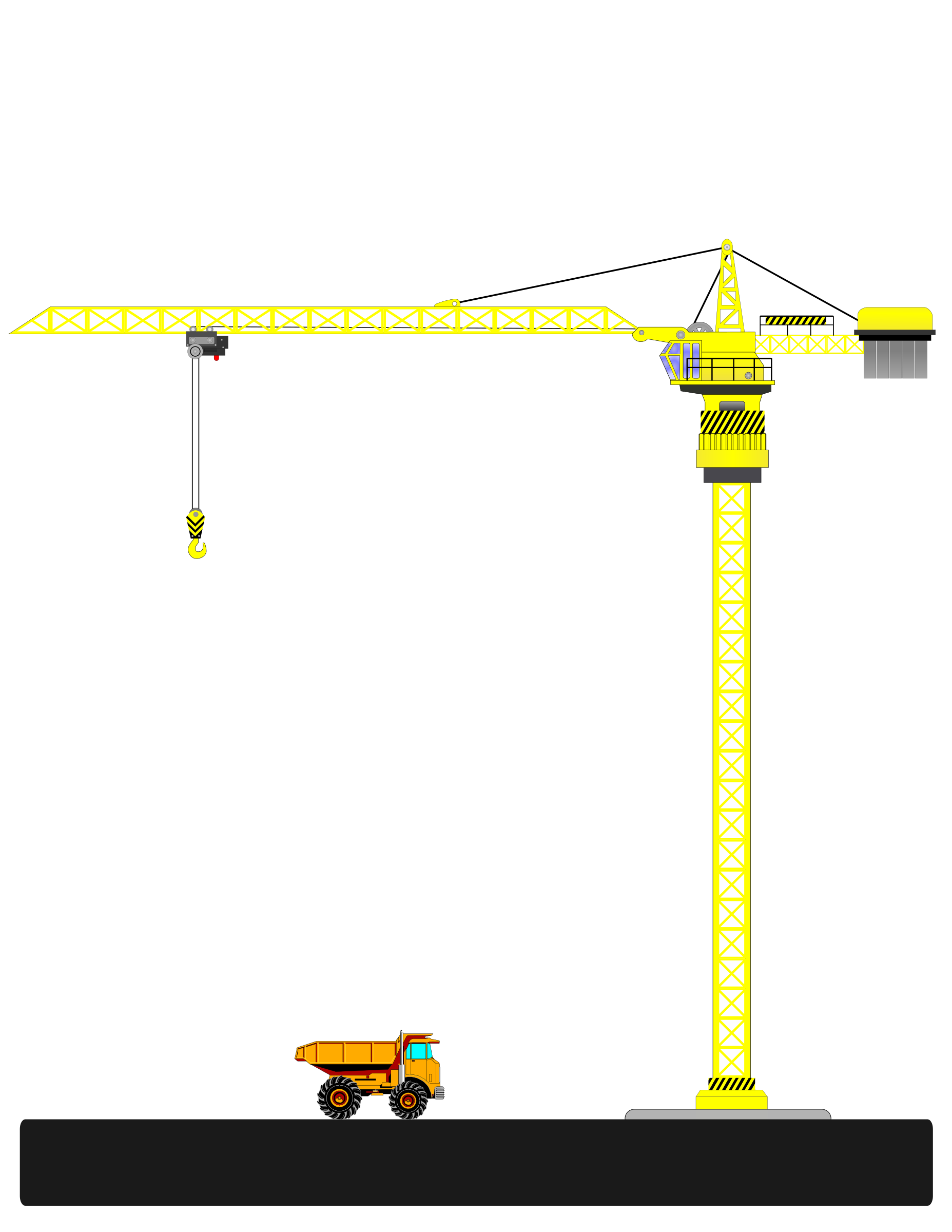 1855x2400 Crane Vector