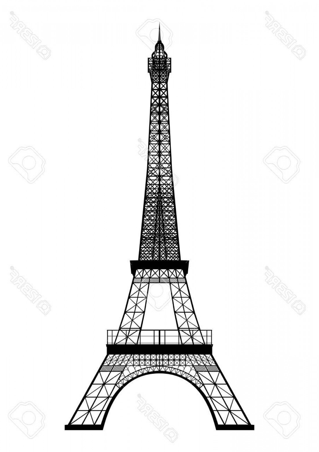 1102x1560 Eiffel Tower Vector Art Shopatcloth