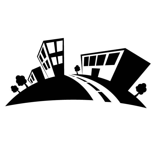 660x660 Small Town Vector