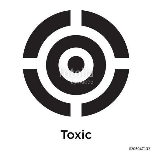 500x500 Toxic Icon Vector Sign And Symbol Isolated On White Background