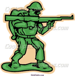 300x307 Toy Soldier Vector Clip Art