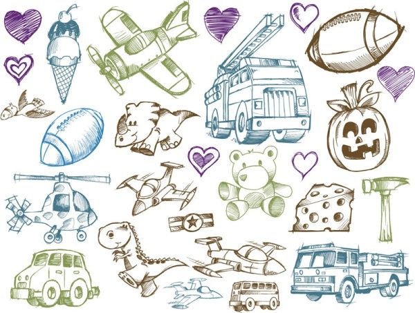 600x453 Line Art Cartoon Toys Vector Free Vector In Adobe Illustrator Ai