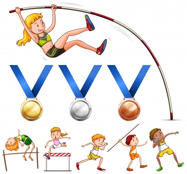 626x583 Sport Medals And Different Type Of Track And Field Sports