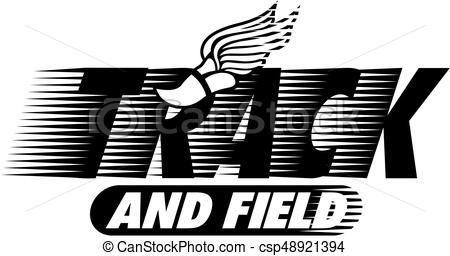 450x256 Track And Field Team Design With Winged Foot For School,... Eps