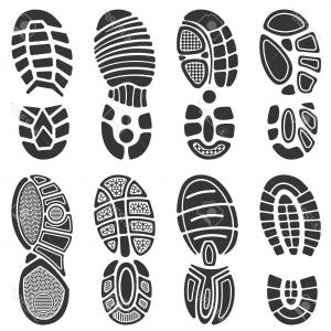 300x300 Footprint Silhouette Vector Shoe Soles Print Foot Print Tread