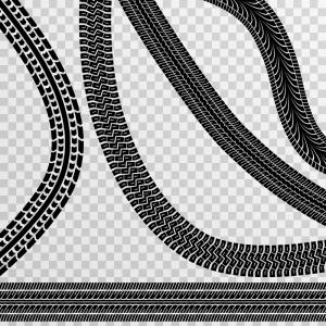 300x300 Different Tire Car And Bike Tracks Isolated On Vector Lazttweet