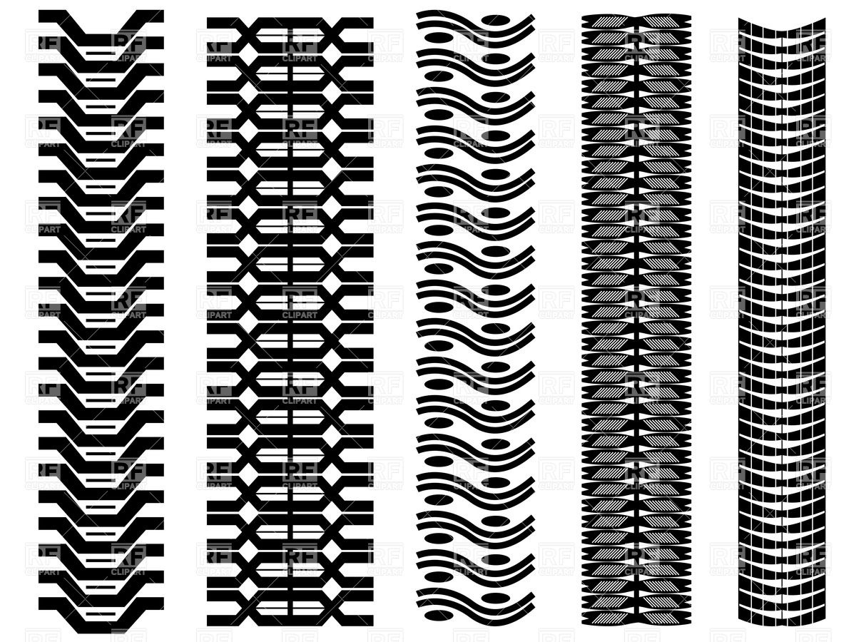 1200x900 Set Of Tire Tracks Vector Image Vector Artwork Of Backgrounds