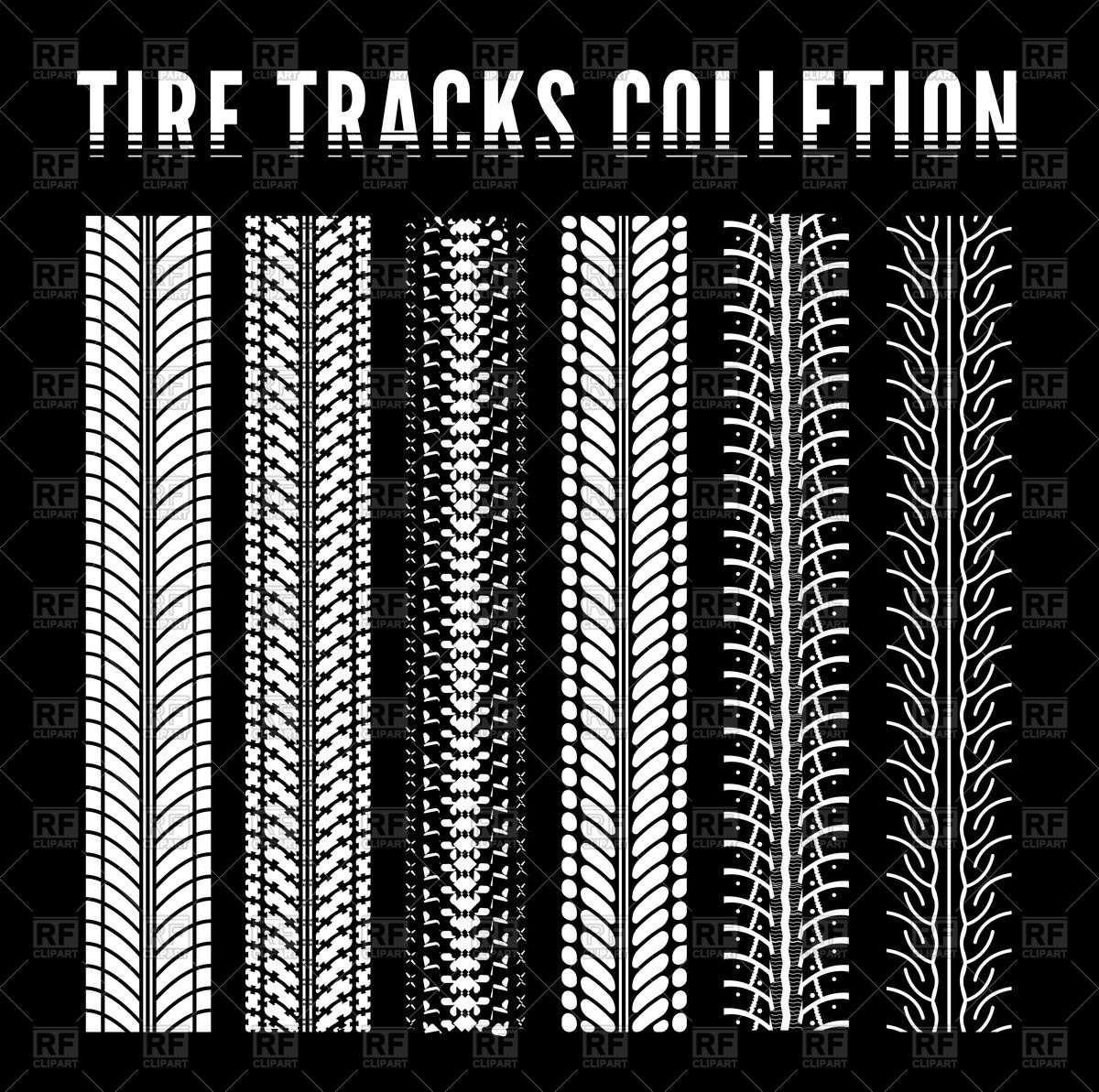 1200x1193 Tire Tracks On Black Background Vector Image Vector Artwork Of