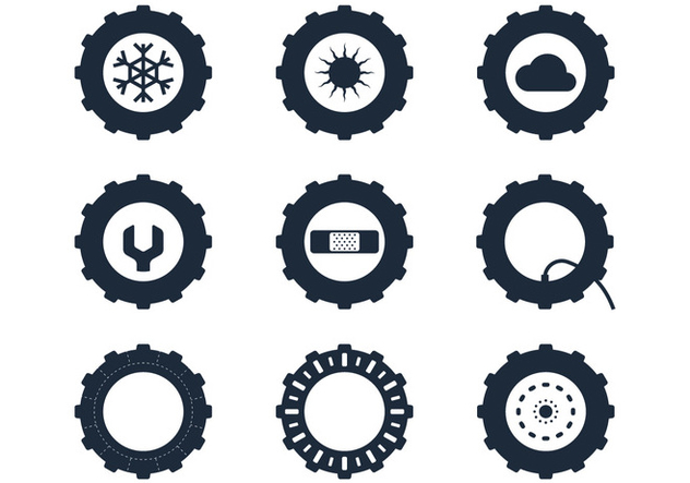 632x443 Tractor Tire Icons Free Vector Download 380905 Cannypic