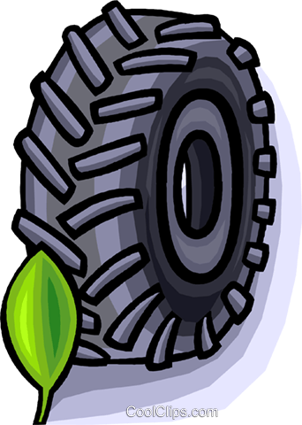 342x480 Tractor Tire Royalty Free Vector Clip Art Illustration Vc008309