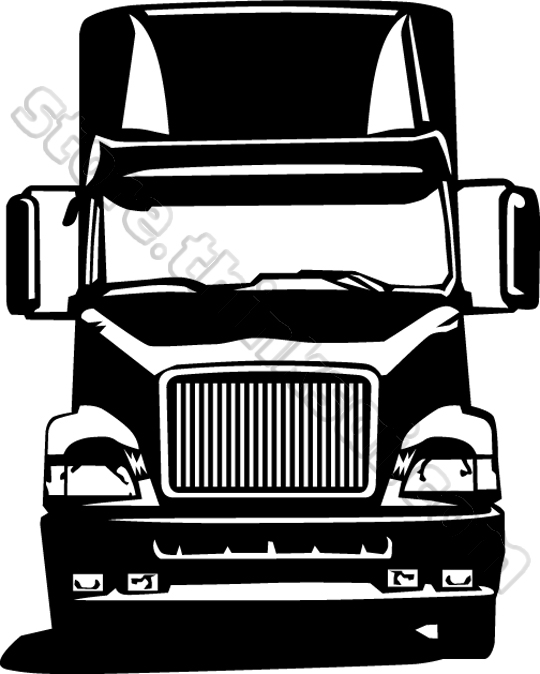 540x674 Tractor Trailer Clipart
