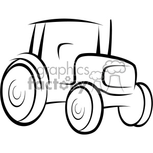 300x300 Royalty Free Tractor Vector Outline 403223 Icon