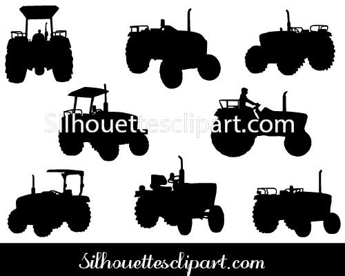 500x400 Tractor Silhouette Vector Graphics Images And Pictures