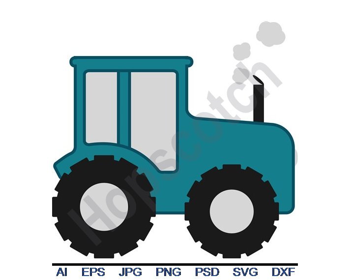 712x570 Tractor Svg Dxf Eps Png Jpg Vector Art Clipart Cut Etsy