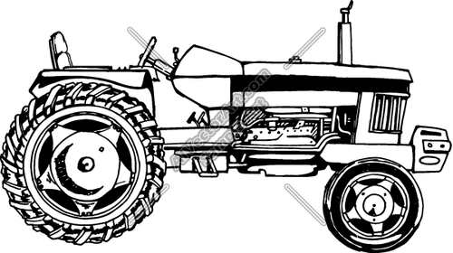 500x280 Tractor Clipart And Vectorart Occupations
