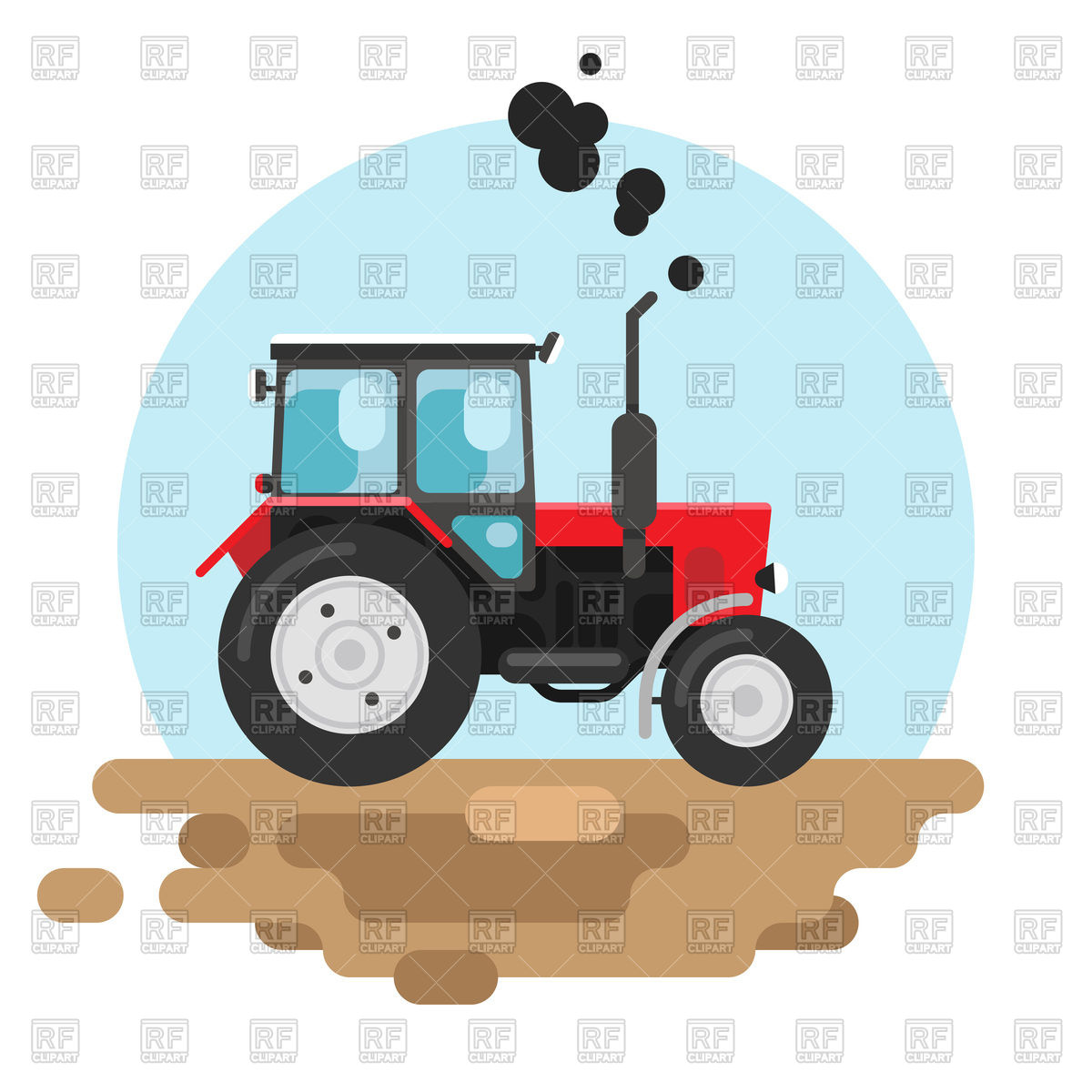 1200x1200 Red Tractor Vector Image Vector Artwork Of Objects Czaroot