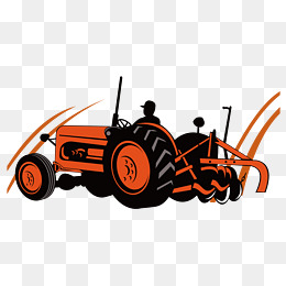 260x260 Vector Clipart Tractor