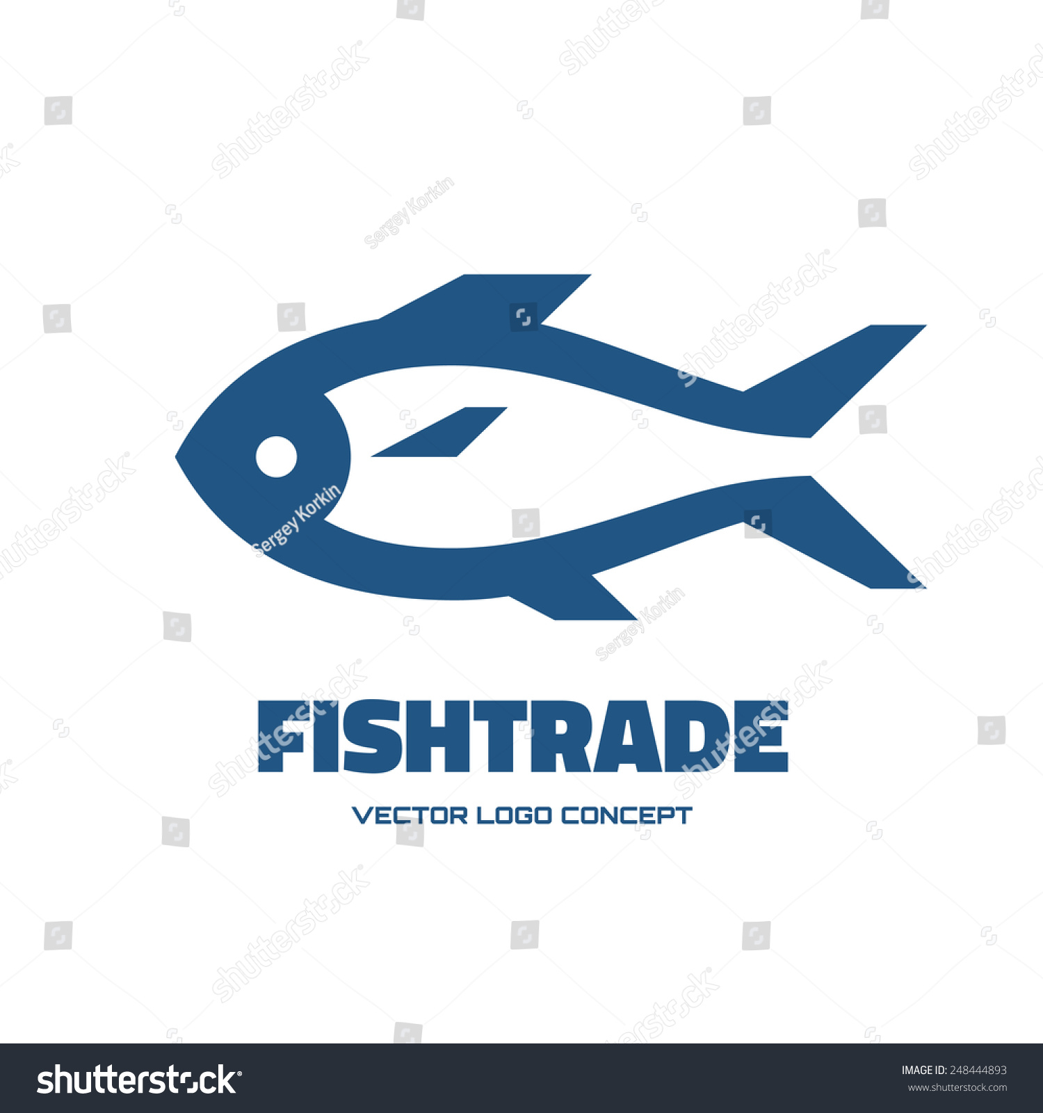 1500x1600 Stock Vector Fish Trade Vector Logo Template Concept Design