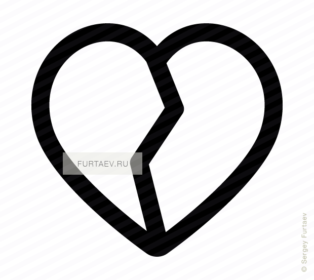 620x553 Broken Heart Icon