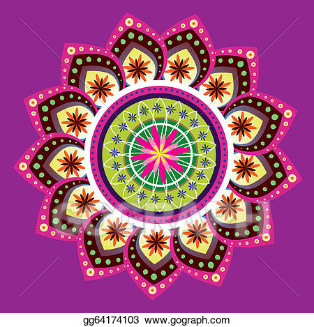 450x469 Traditional Clipart Indian Pattern