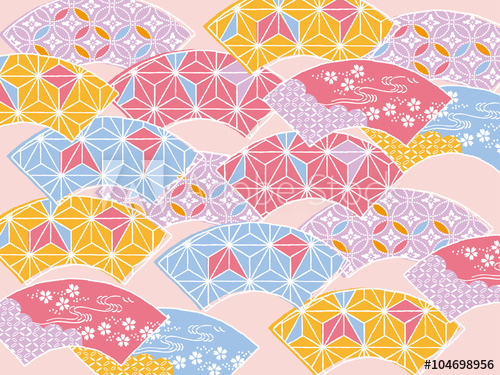 500x375 Colorful Fan An Original Design Using Traditional Japanese