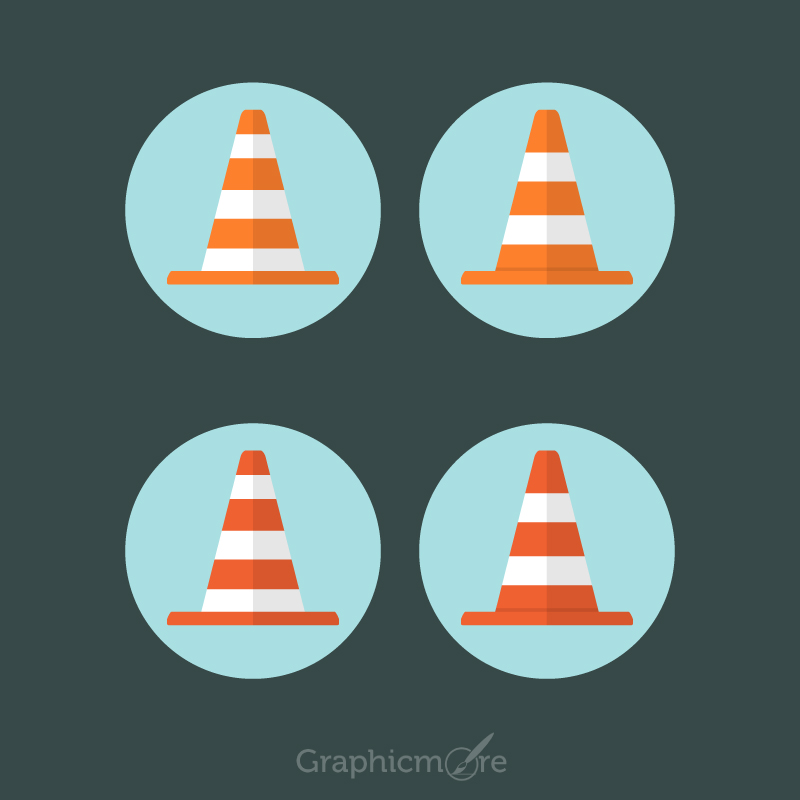 800x800 Safety Traffic Cones Design Free Vector File Download By Graphicmore