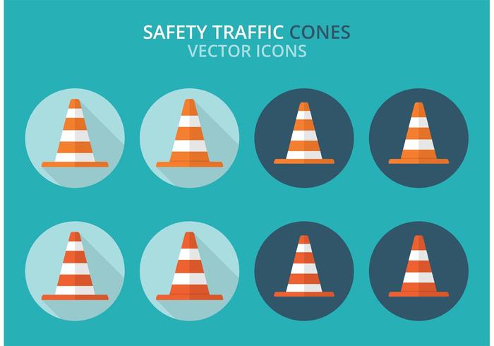 700x490 Safety Traffic Cones Vector Pack