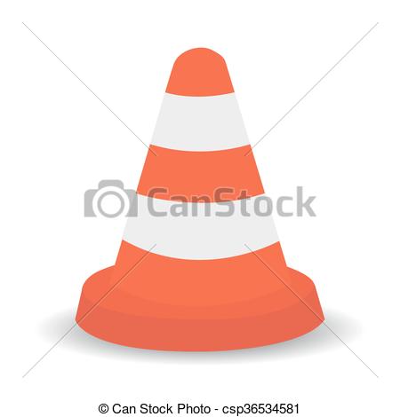 450x470 Vector Of Traffic Cone Vector