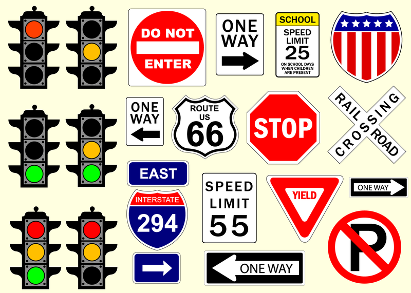 800x571 Traffic Signs Vector