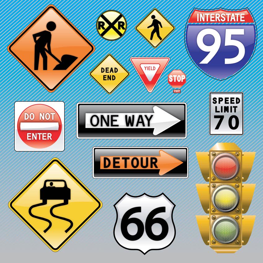 850x850 Traffic Signs Vector Art Amp Graphics