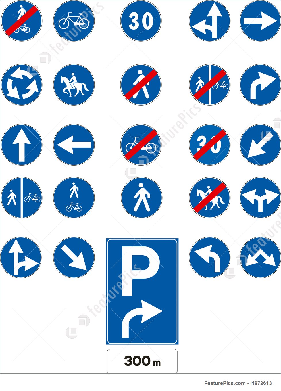 978x1360 Vector Traffic Signs
