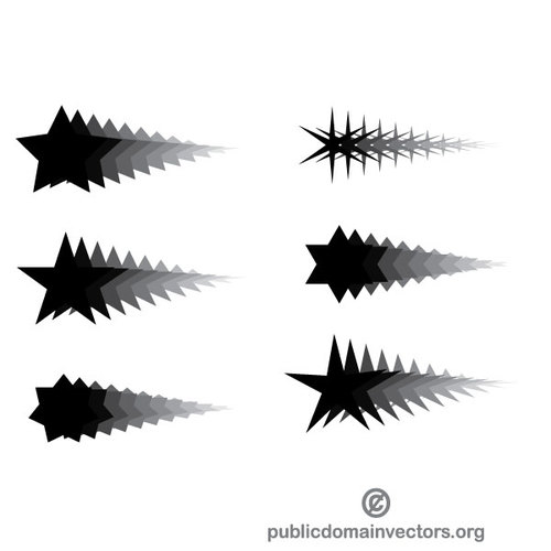 500x500 Star Trail Vector Graphics Public Domain Vectors
