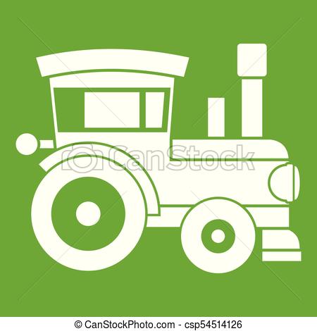 450x470 Toy Train Icon Green. Toy Train Icon White Isolated On Green