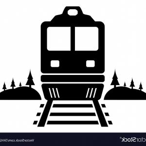 300x300 Rail Road Icon With Moving Train Vector Lazttweet