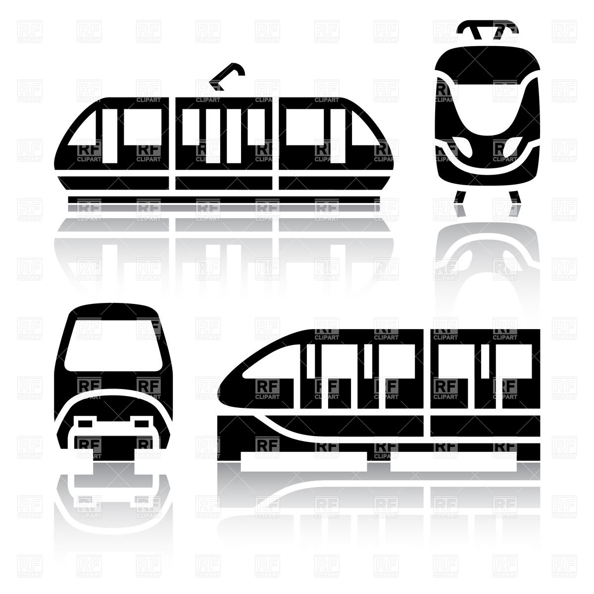 1200x1200 Railway City Transport Icons