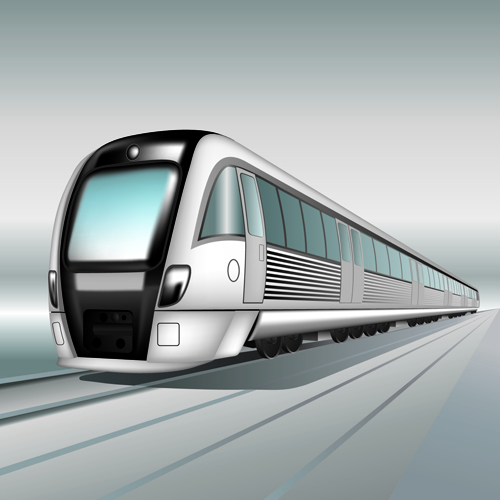 500x500 Realistic Speed Train Vector Material Free Download